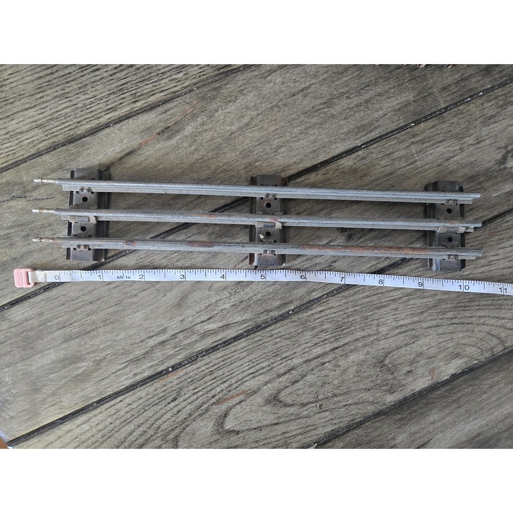 Vintage Lionel O Gauge Tubular Straight Track Lot 26 pc (3) 36" (11) 10" (12) 8" - Picture 7 of 11
